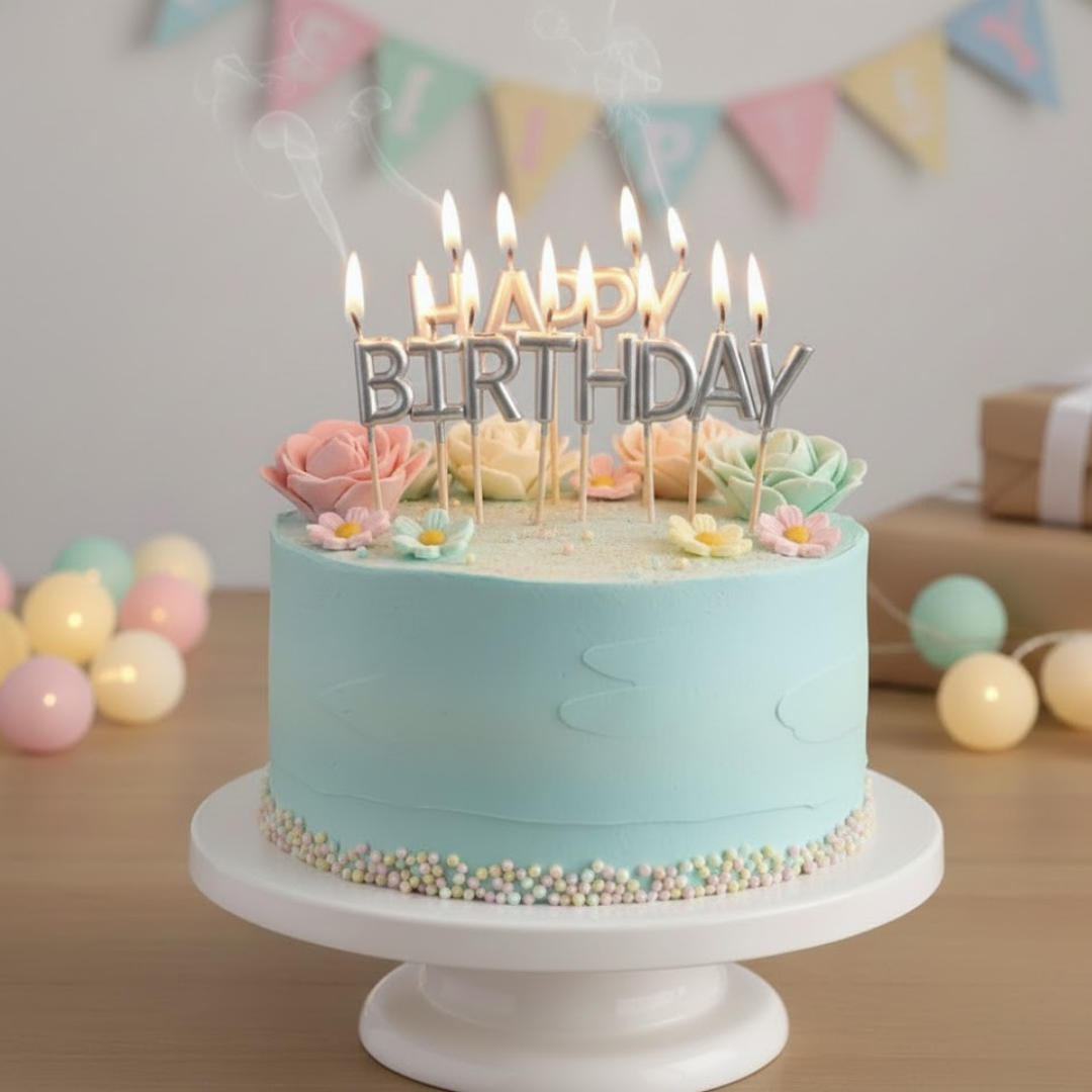 Gümüş Happy Birthday Mum
