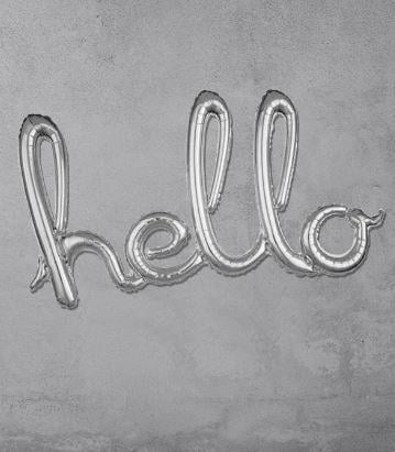 GÜMÜŞ HELLO FOLYO BALON