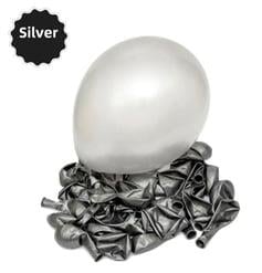 Gümüş Metalik Balon (100 adet)