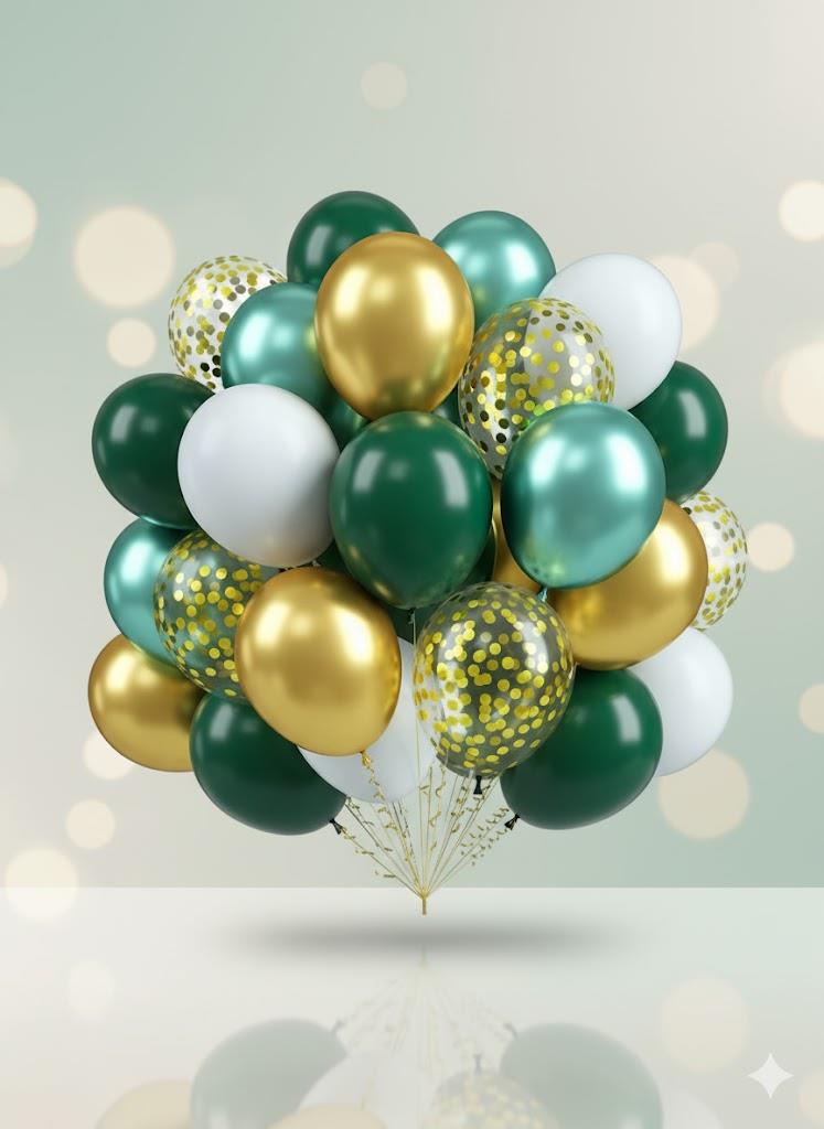 Haki Karışık Balon Demeti 