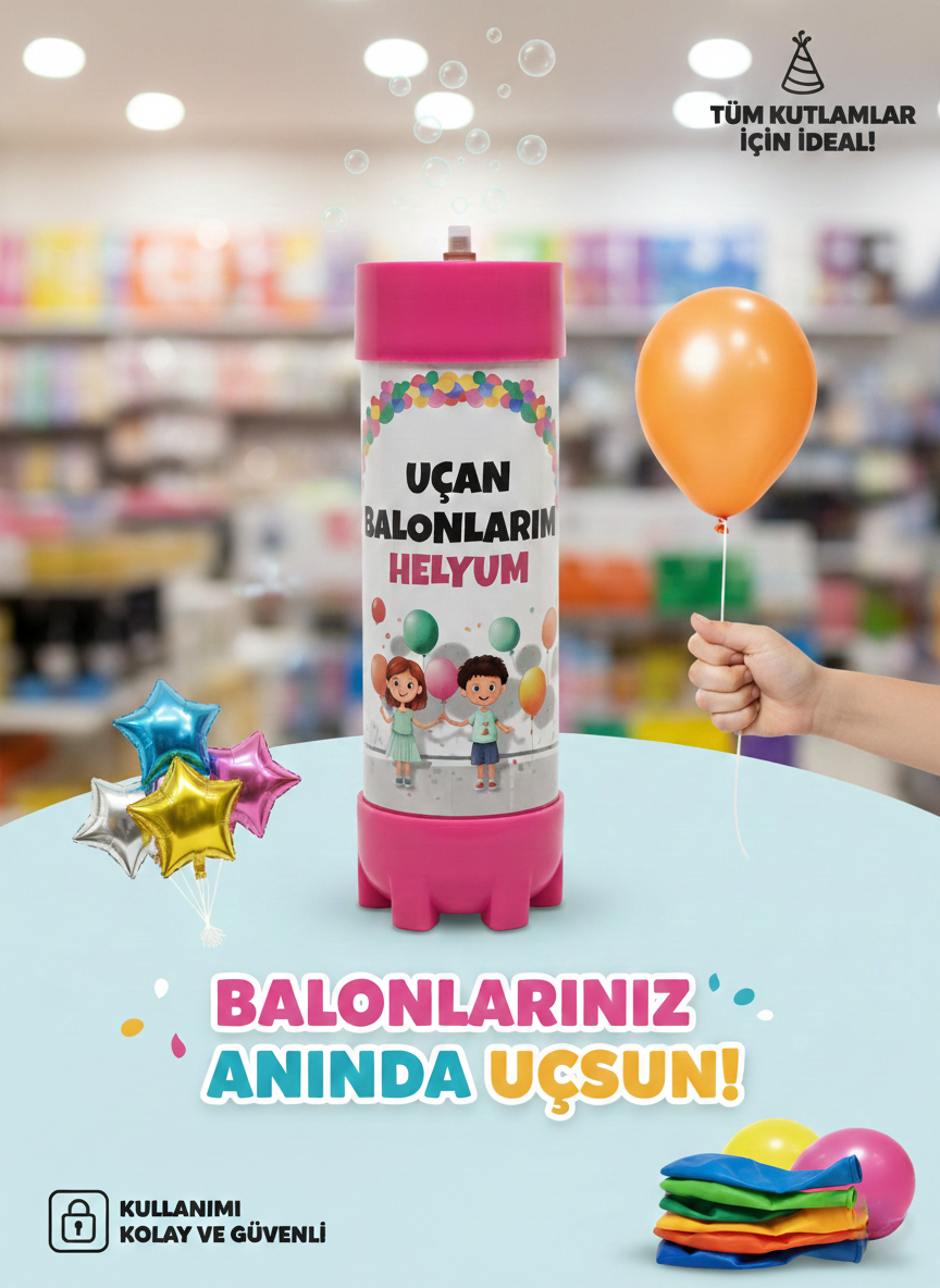 Helyum Tüpü: 2.2 Lt 