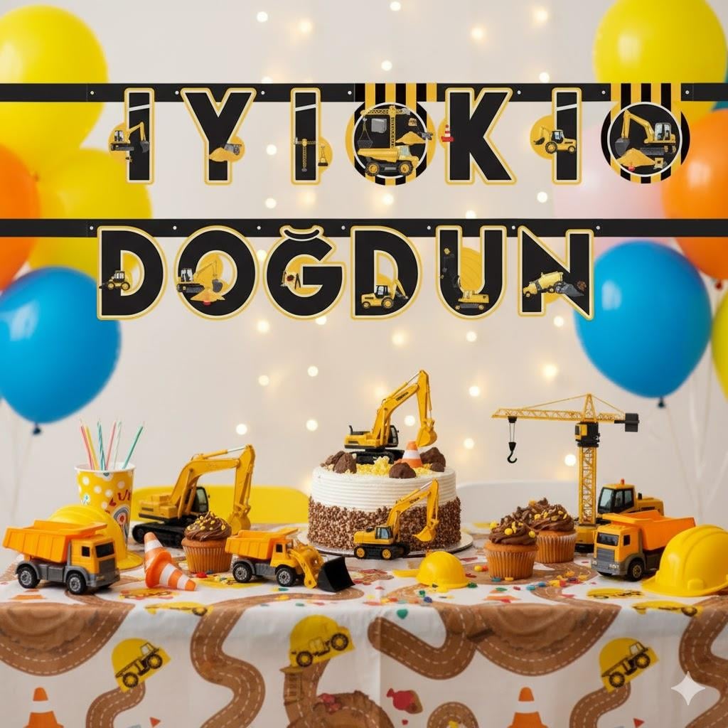 İNŞAAT İYİ Kİ DOĞDUN YAZI BANNER
