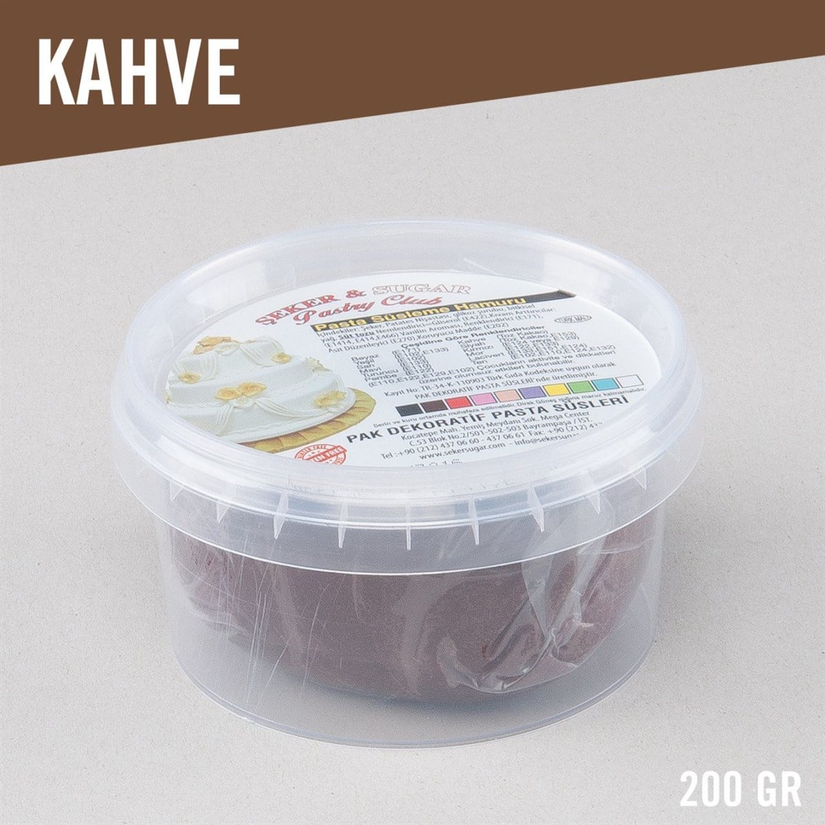 KAHVERENGİ ŞEKER HAMURU (200 GR)