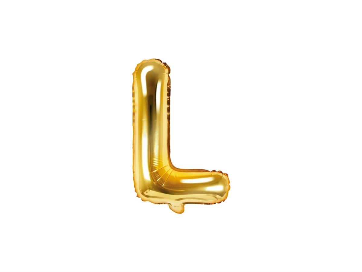 L Harf Gold Folyo Balon (35 CM)