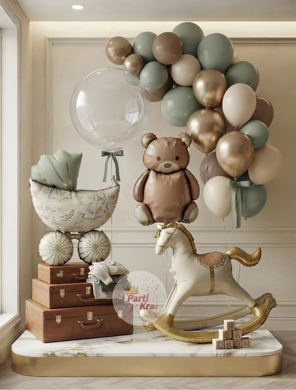 Lüks Safari&Teddy Balon Konsepti