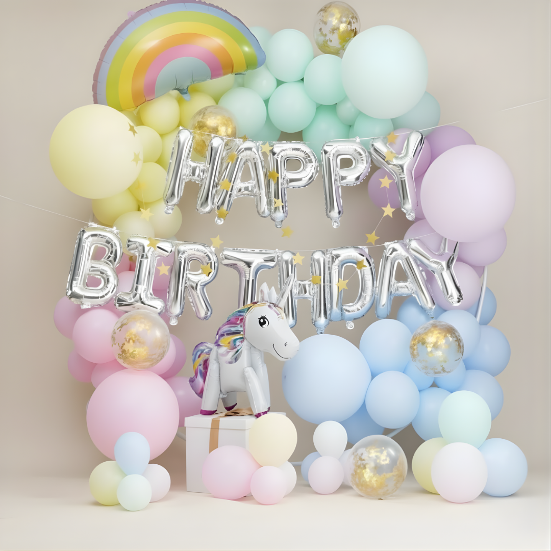 Makaron Ünicorn Balon Seti