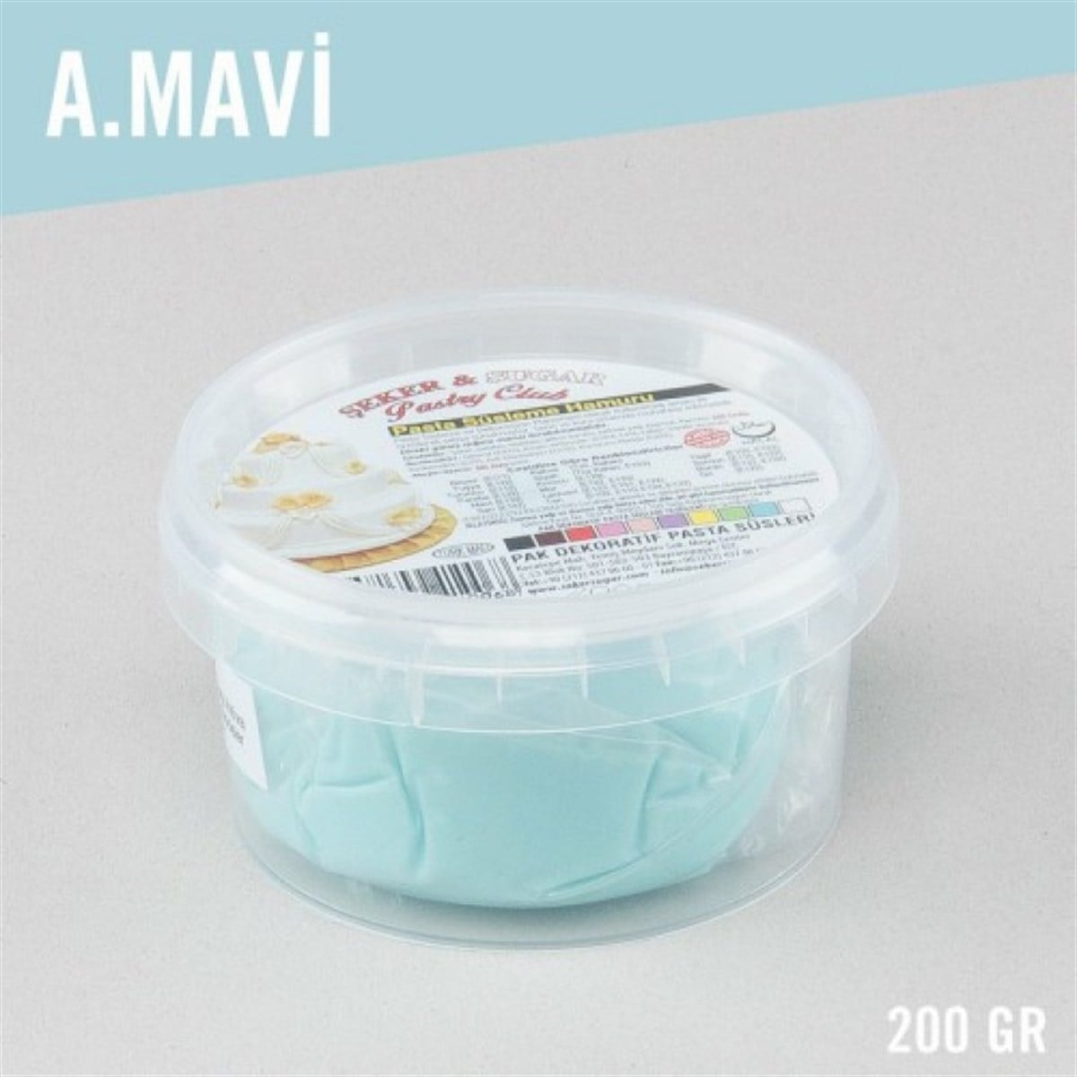 MAVİ ŞEKER HAMURU (200 GR)