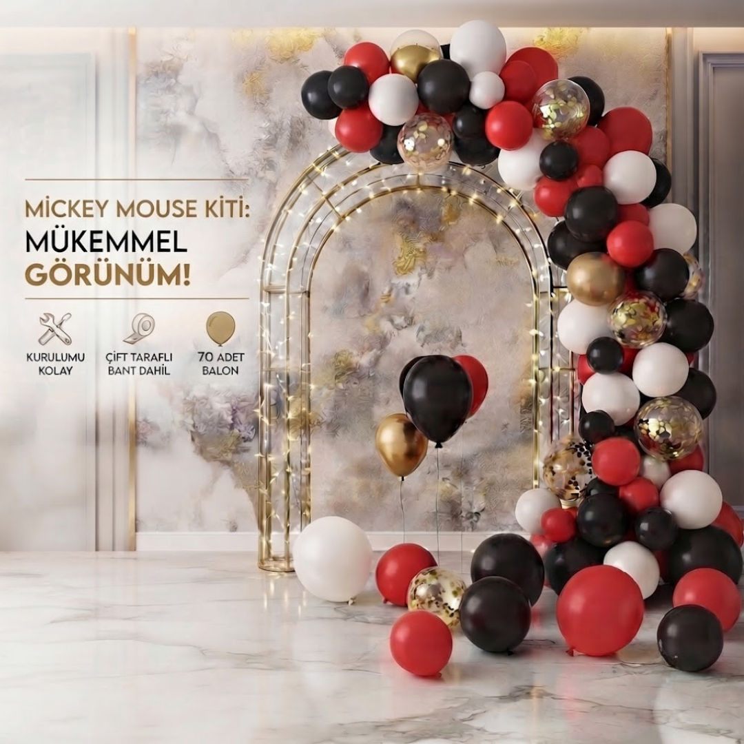 MİCKEY MAUSE BALON ZİNCİRİ