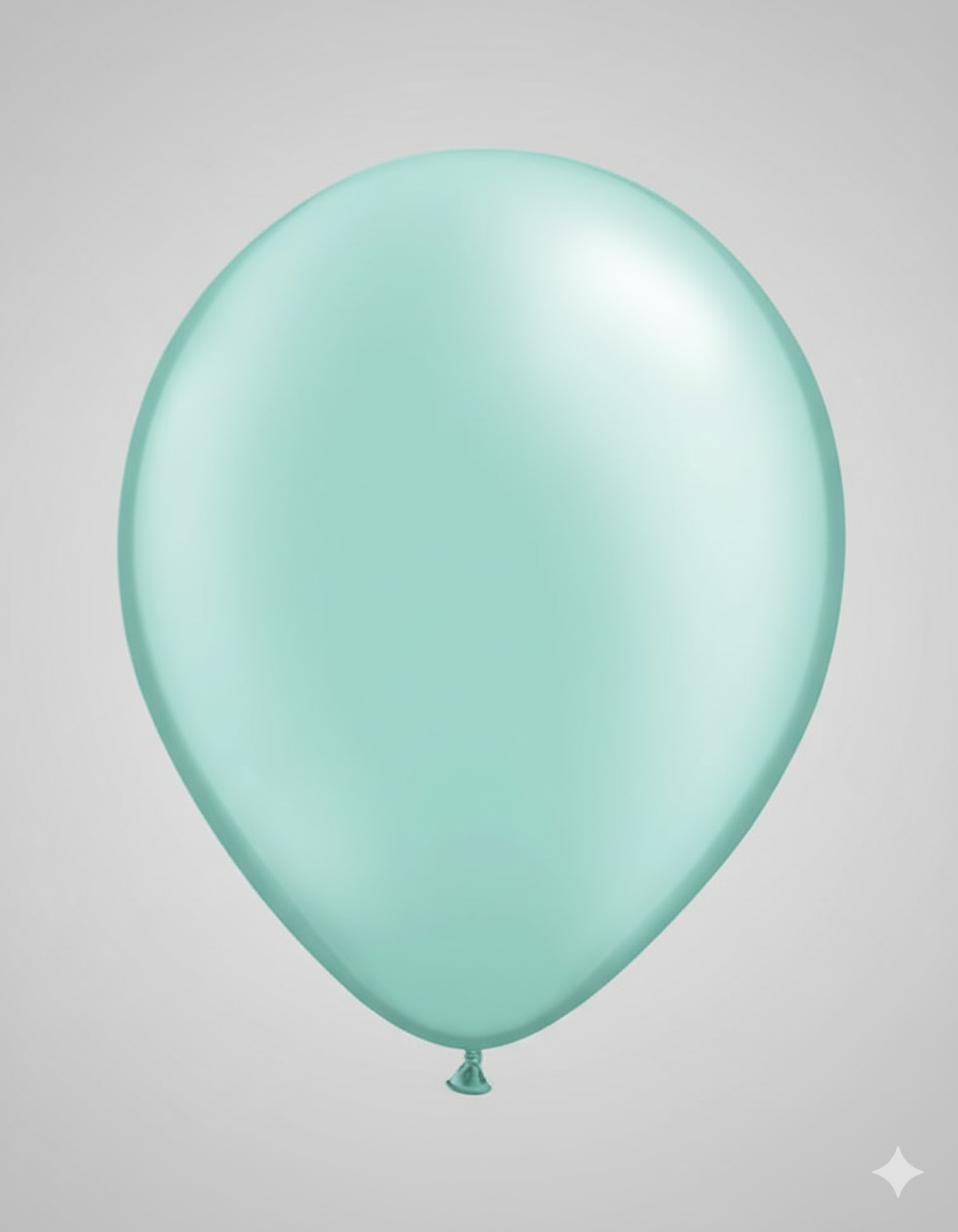 MİNT YEŞİLİ METALİK BALON (10 Adet)