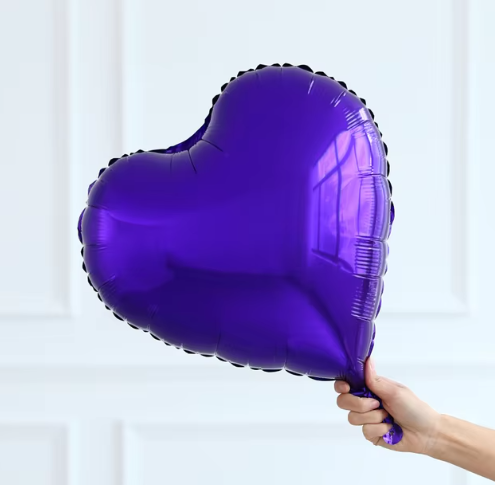 MOR FOLYO KALP BALON (45 CM)
