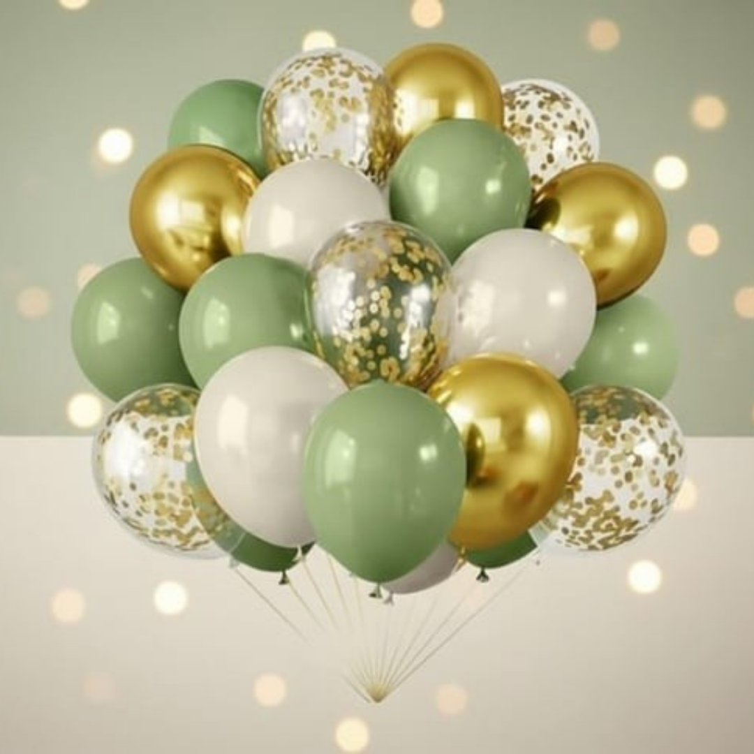 Okaliptüs Karışık Balon Demeti
