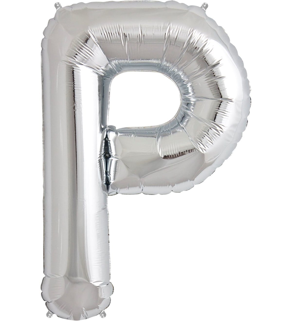 P GÜMÜŞ HARF BALON)100 cm)