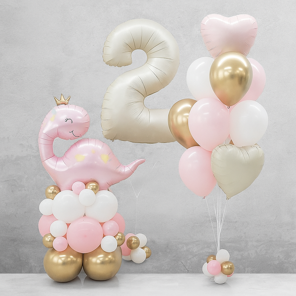 Pembe Dinozor Balon Konsepti 