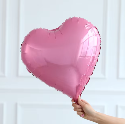 PEMBE KALP FOLYO BALON (45 cm)