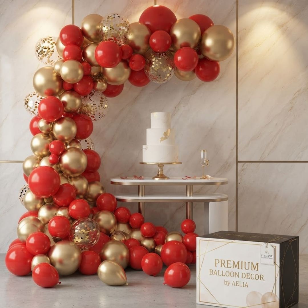 Red Gold Balon Zinciri