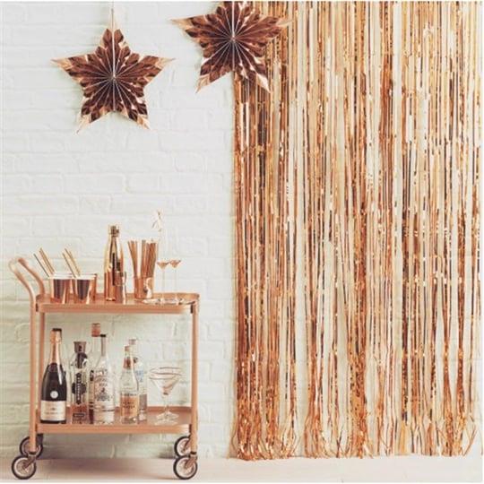 ROSE GOLD IŞILTILI PERDE 90X240