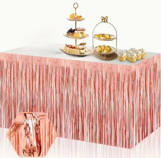 ROSE GOLD MASA ETEĞİ (75X380)