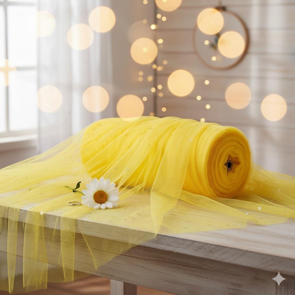 SARI GREK TÜL (2 METRE)