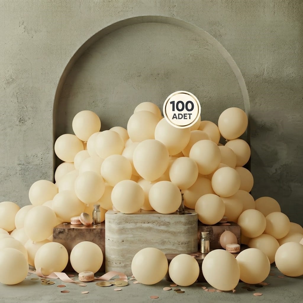 Sarı Makaron Balon (100 adet)