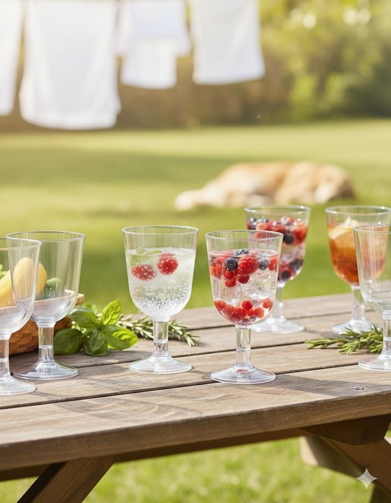 Şeffaf Mika Kadeh (6 adet)