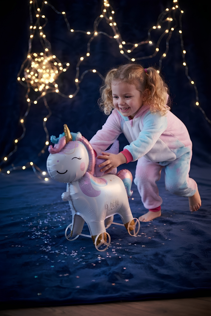 Tekerlekli Unicorn Folyo Balon