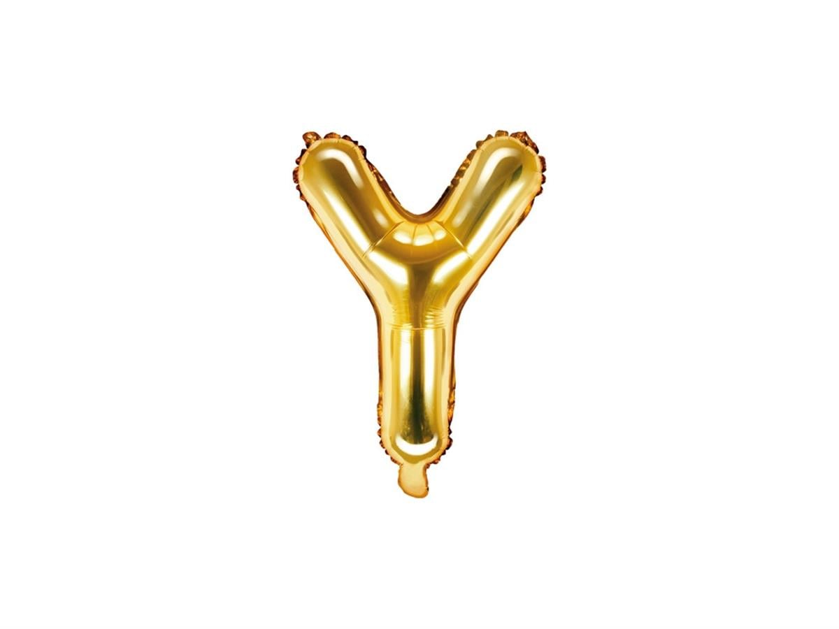Y Harf Gold Folyo Balon (35 CM)
