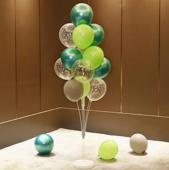Yeşil & Mint Krom 13 lü Balon Standı Seti