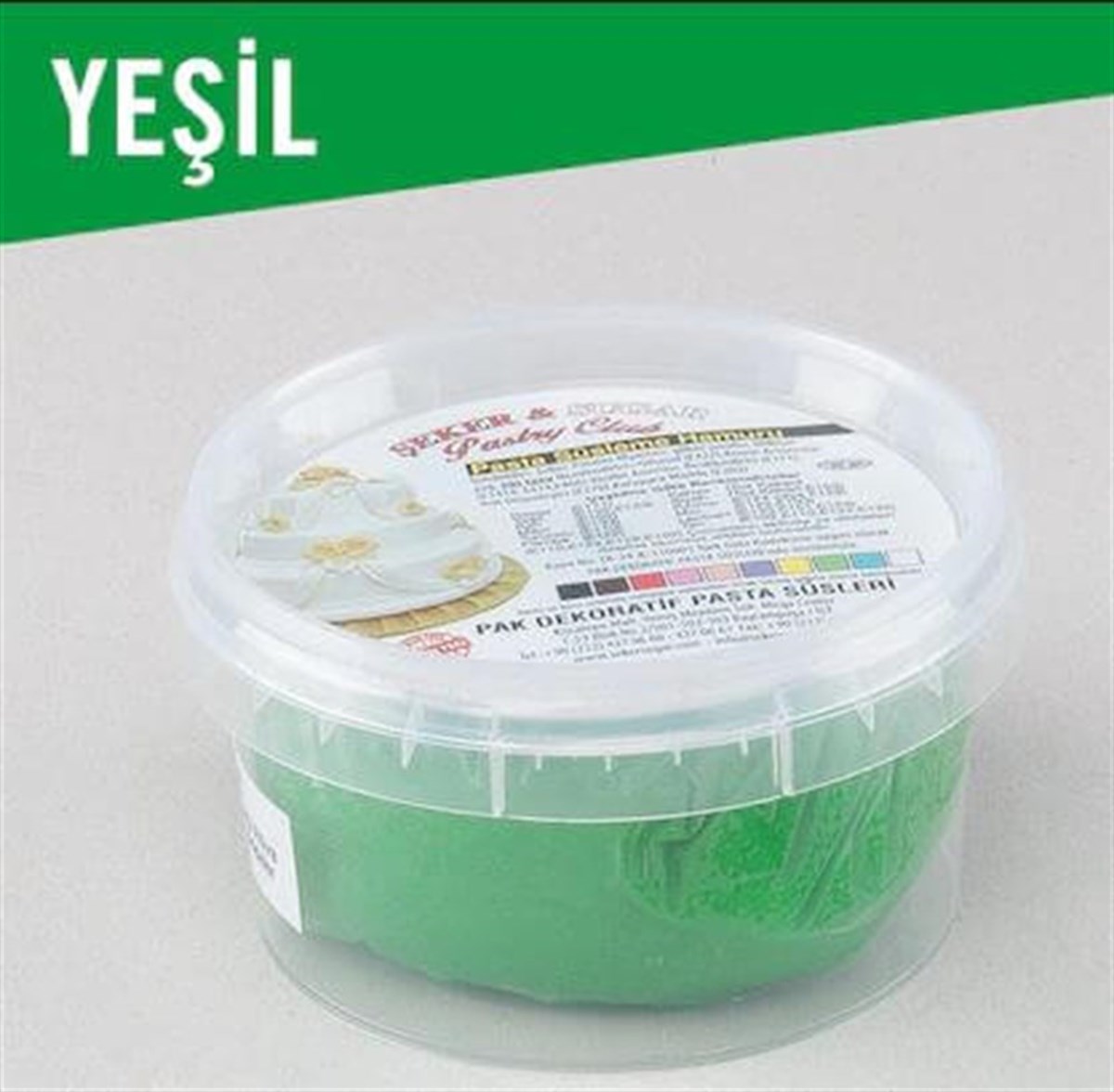 YEŞİL ŞEKER HAMURU (200 GR)