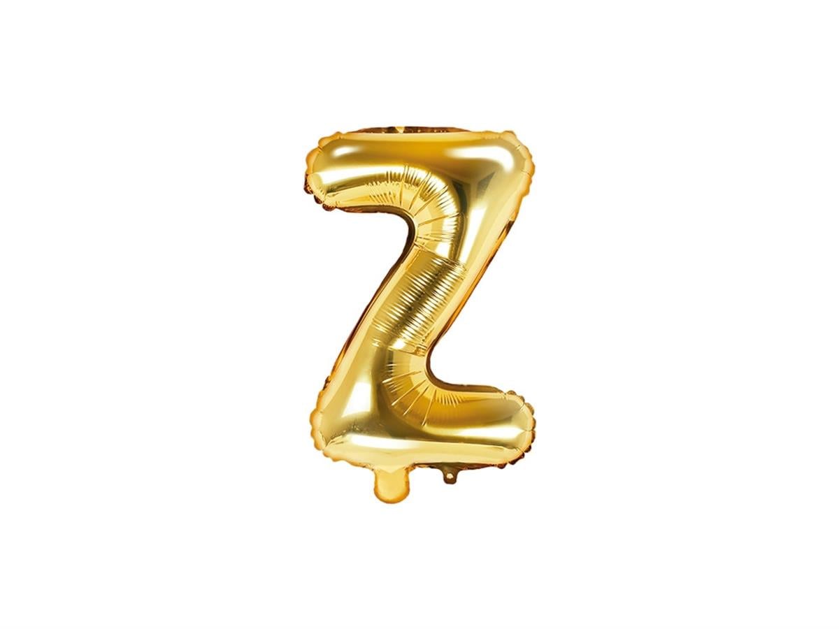 Z Harf Gold Folyo Balon (35 CM)