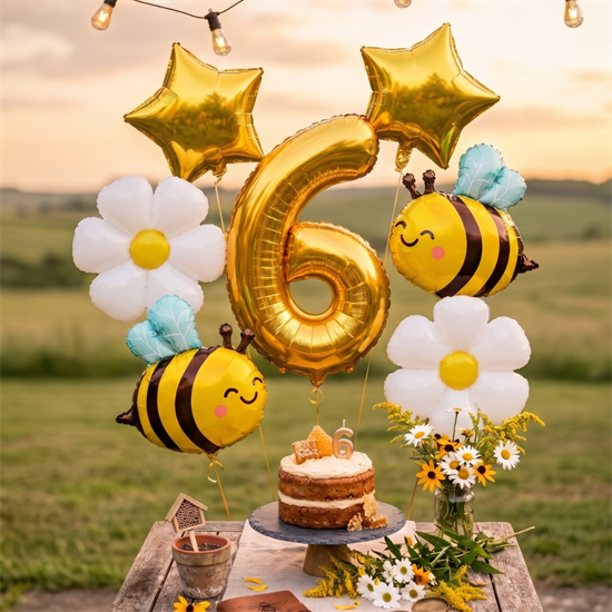 Arı Temalı Doğum Günü Balon Buketi
