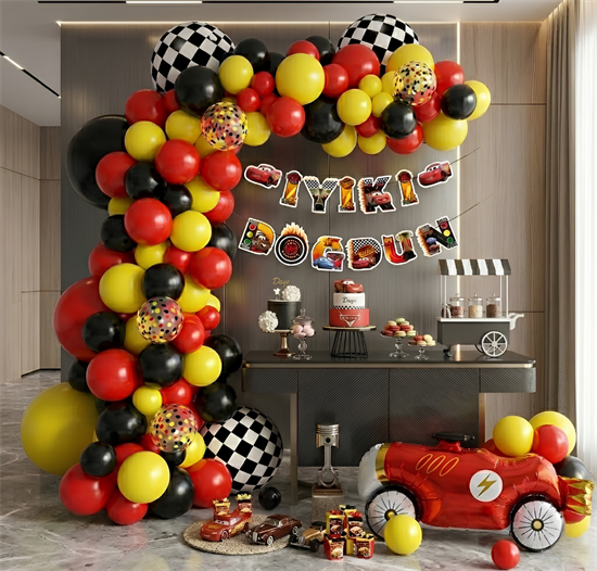 Cars Temalı Balon Zinciri 