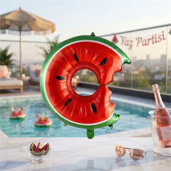 Donut Karpuz Folyo Balon 