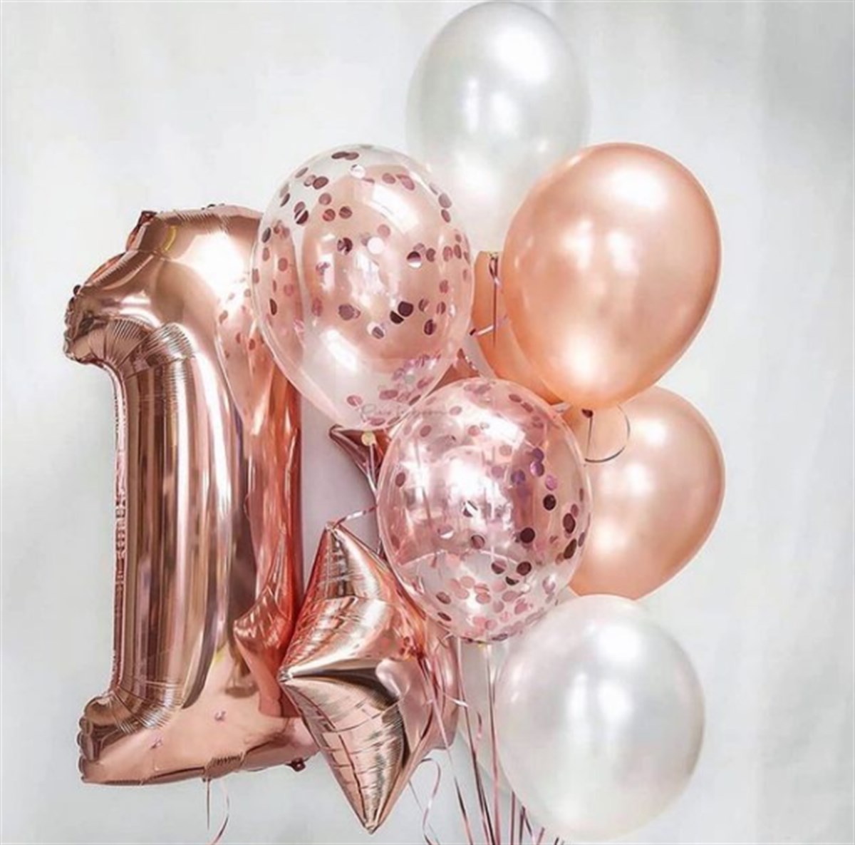 1 YAŞ RAKAM BALON SET