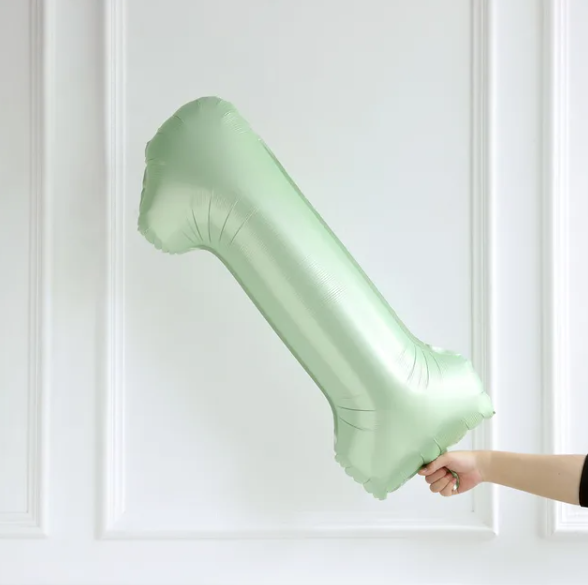1 ZEYTİN YEŞİLİ RAKAM BALON (66 CM)