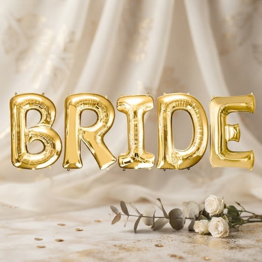 100 CM GOLD  BRİDE FOLYO  BALON