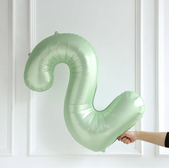 2 ZEYTİN YEŞİLİ RAKAM BALON (66 CM)