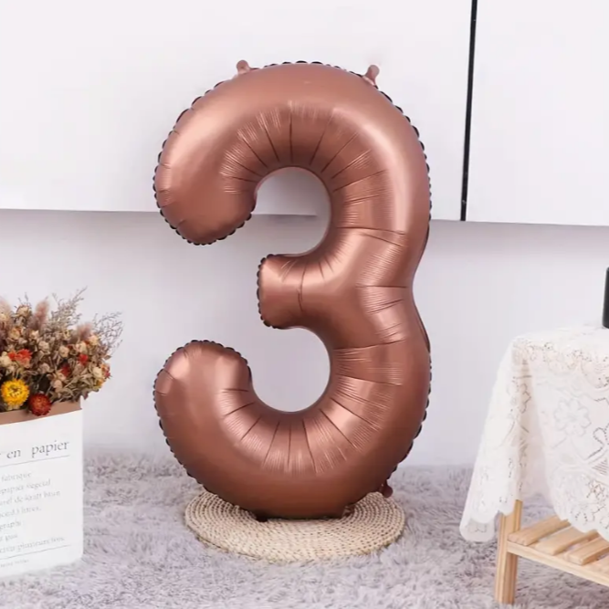 3 ÇİKOLOTA RAKAM BALON (75 cm)