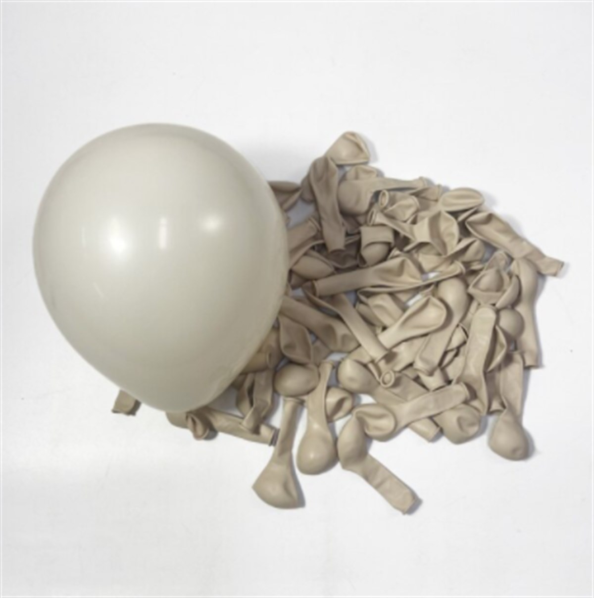 5 İNÇ MİNİ Makaron Balon Gri (10 ADET)
