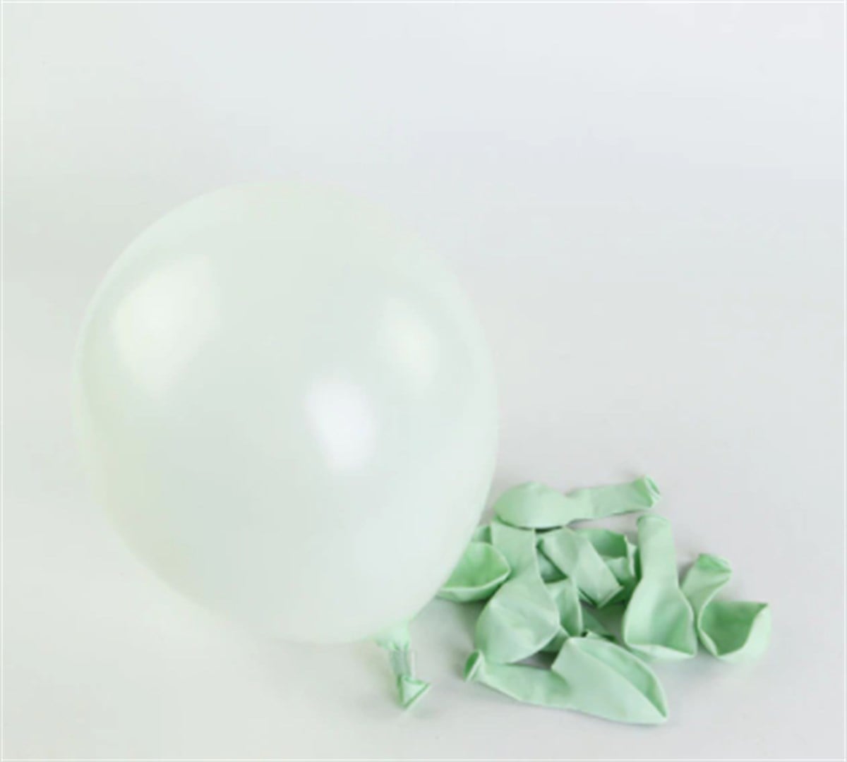 5 İNÇ MİNİ Makaron Balon Mİnt Yeşili (10 ADET)