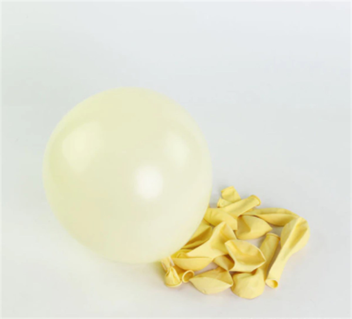 5 İNÇ MİNİ Makaron Balon Sarı (10 ADET)