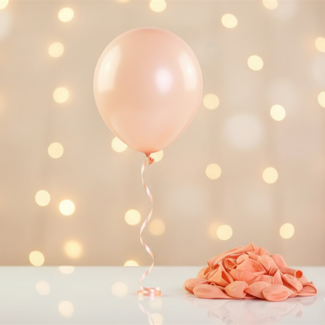 5 İNÇ MİNİ Makaron Balon Somon (10 ADET)