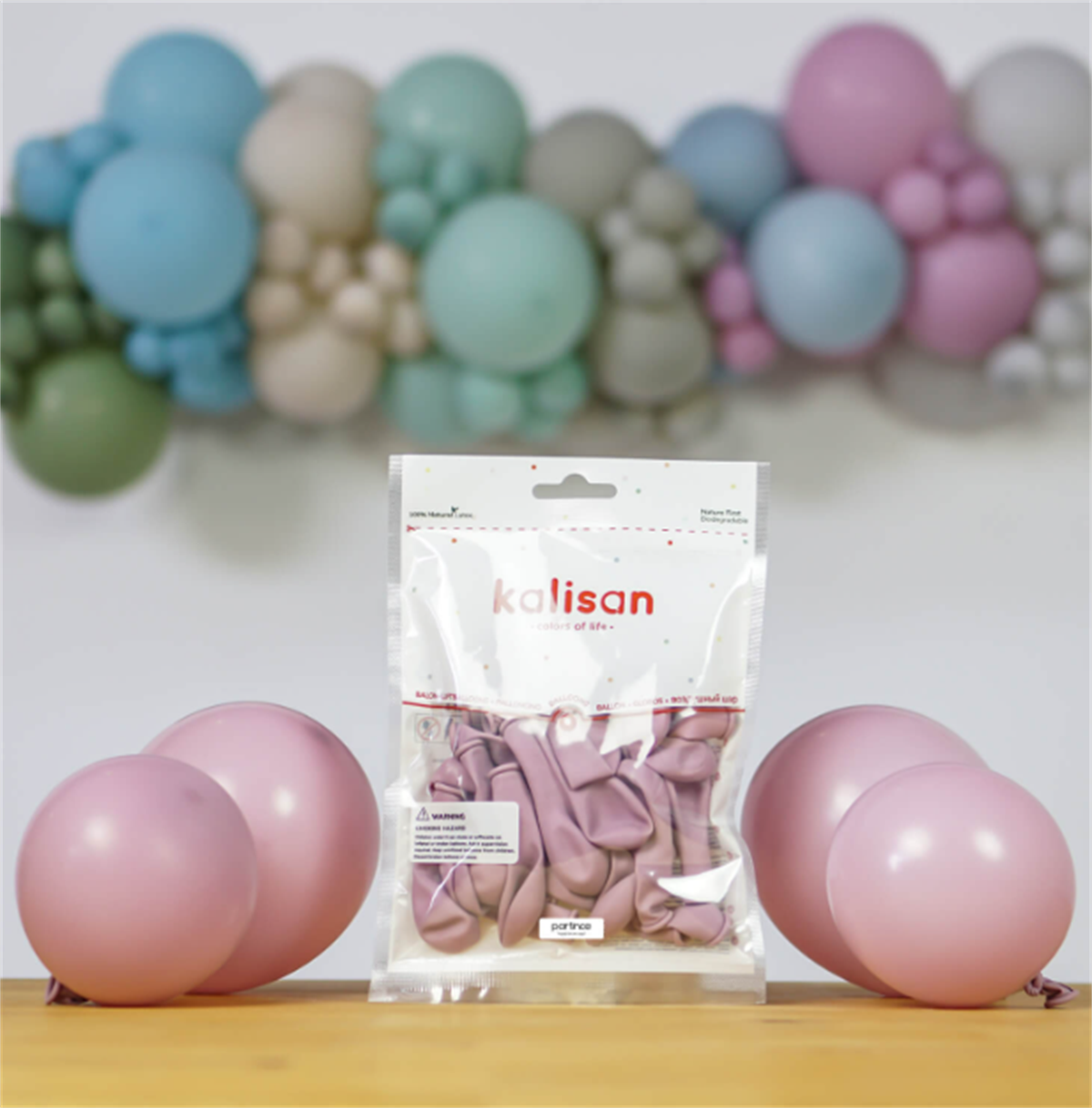5 İNÇ MİNİ Retro Balon Toz Pembe (10 ADET)