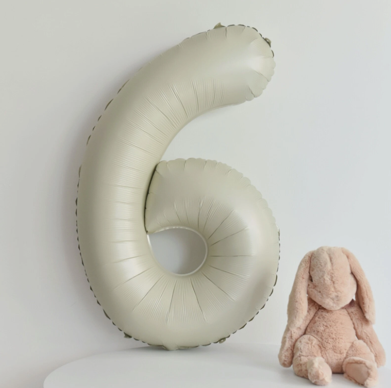 6 DENİZ KUMU RAKAM BALON (75 CM)