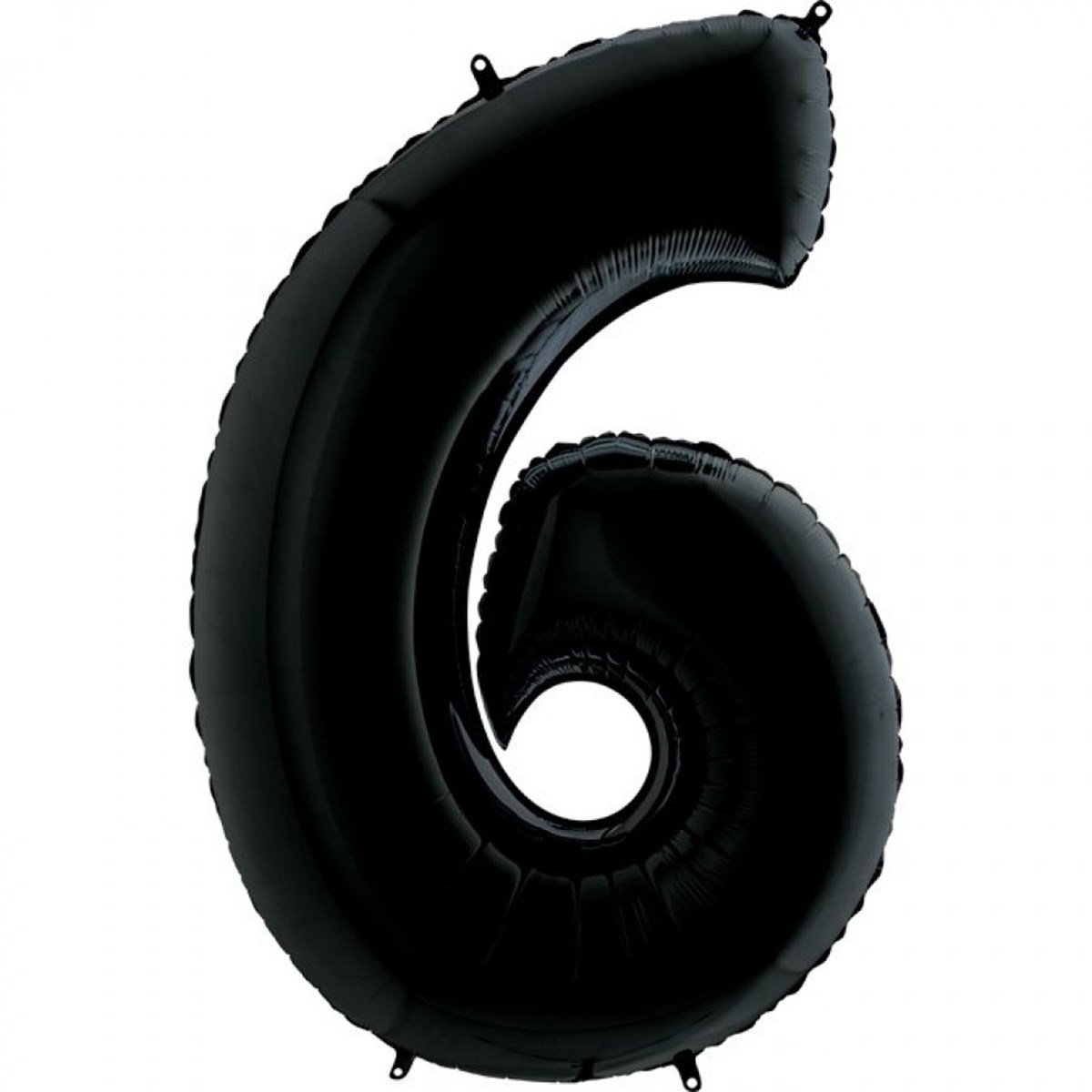 6 SİYAH RAKAM BALON (100 CM)