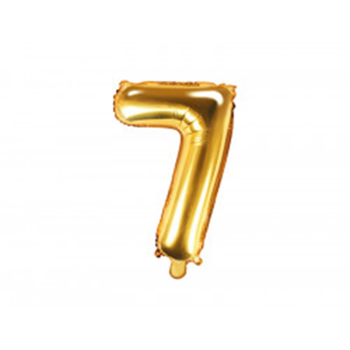 7 Rakam Gold Folyo Balon (35 CM)  