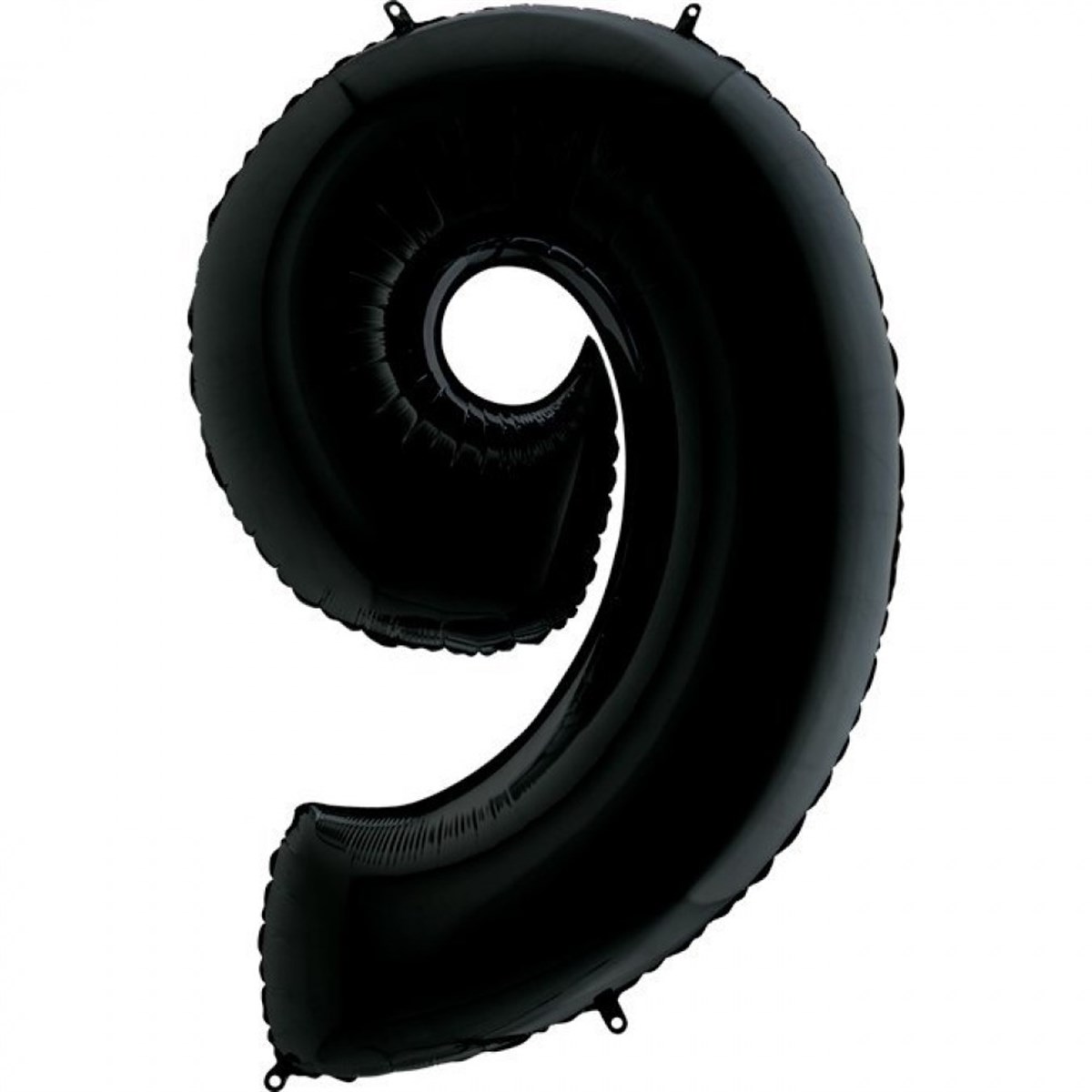 9 SİYAH RAKAM BALON (100 CM)