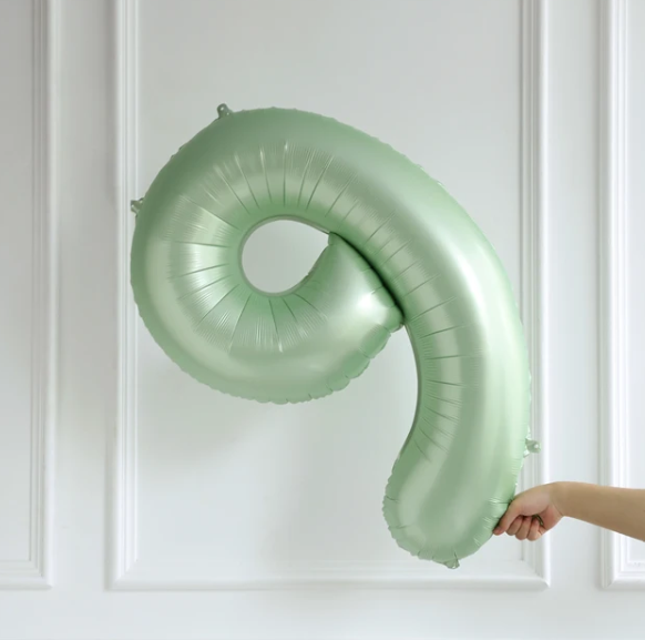 9 ZEYTİN YEŞİLİ RAKAM BALON (66 CM)