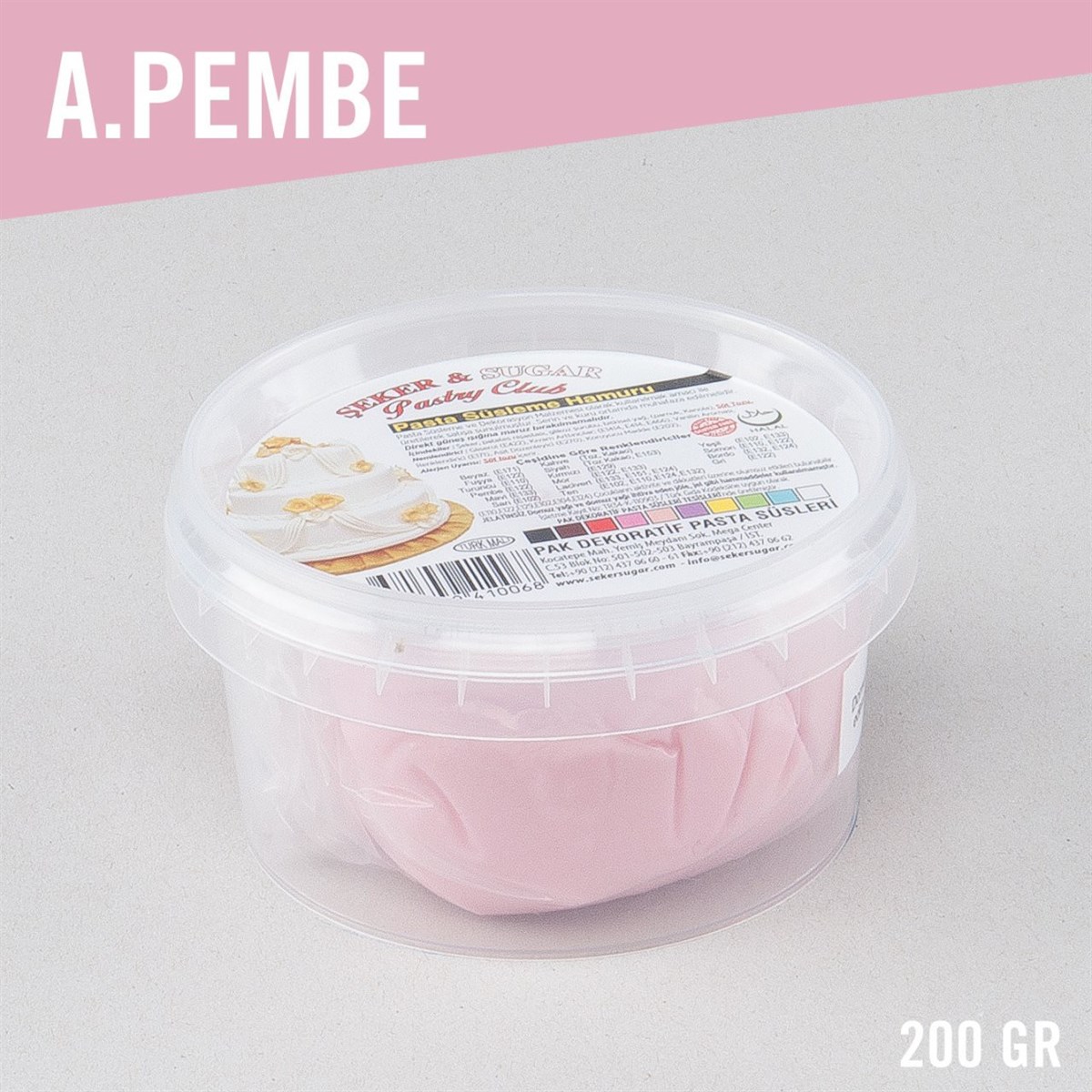 A.PEMBE ŞEKER HAMURU (200 GR)
