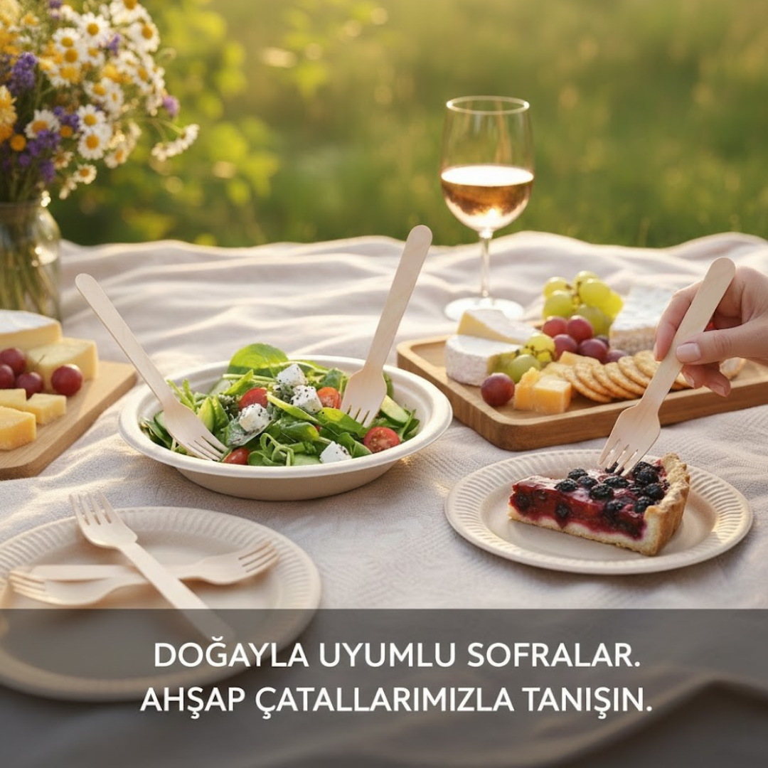 Ahşap Çatal (8 Adet)