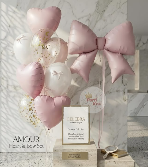 Amour Heart & Bow Set